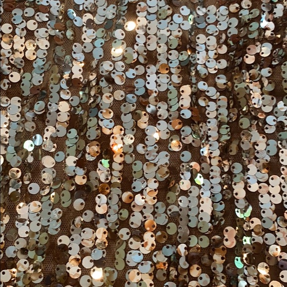 Forever 21 Sequin Racerback Tank Brown Silver - Picture 3 of 5